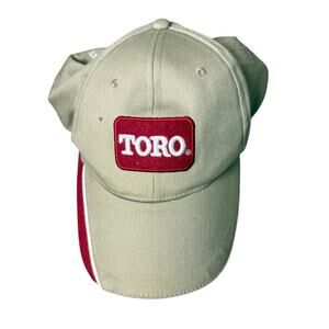 Toro Brand Khaki Twill Snapback Hat Embroidered Logo Adjustable